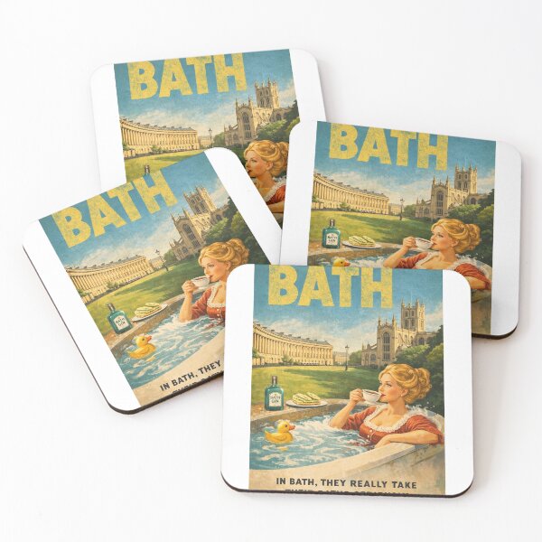 Item preview, Bath England Roman Baths Royal Crescent and Bath Abbey Heritage City designed and sold by Aryabek.