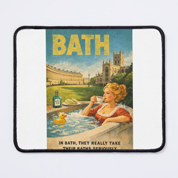 Item preview, Bath England Roman Baths Royal Crescent and Bath Abbey Heritage City designed and sold by Aryabek.