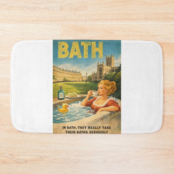 Item preview, Bath England Roman Baths Royal Crescent and Bath Abbey Heritage City designed and sold by Aryabek.