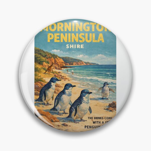 Item preview, Mornington Peninsula Shire Victoria Coastline with Penguin Parade and Cape Schanck designed and sold by Aryabek.
