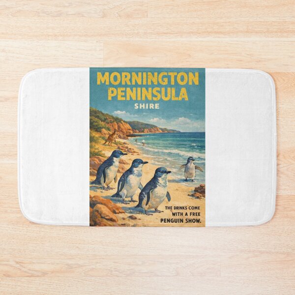 Item preview, Mornington Peninsula Shire Victoria Coastline with Penguin Parade and Cape Schanck designed and sold by Aryabek.