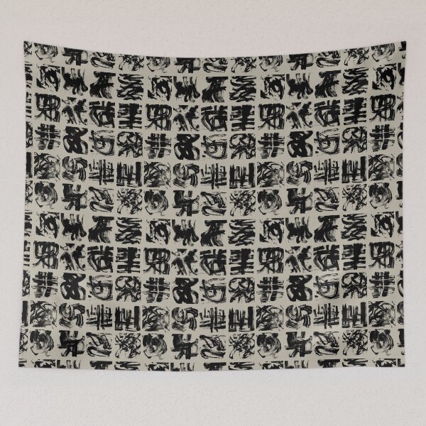 Item preview, Kinetic Ink Neutral Beige and Black  designed and sold by Lidra Zehcnas.
