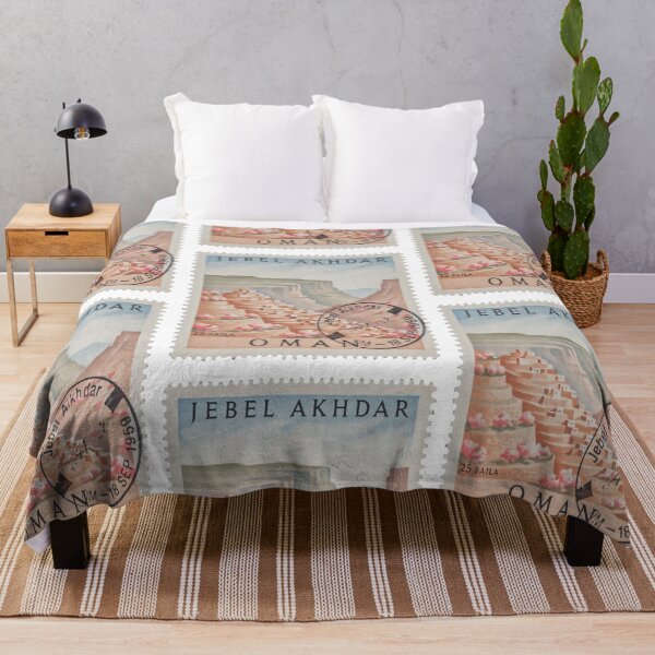 Item preview, Jebel Akhdar Oman Canyon Terrace Mountain Stamp Sticker designed and sold by stickercuffs.