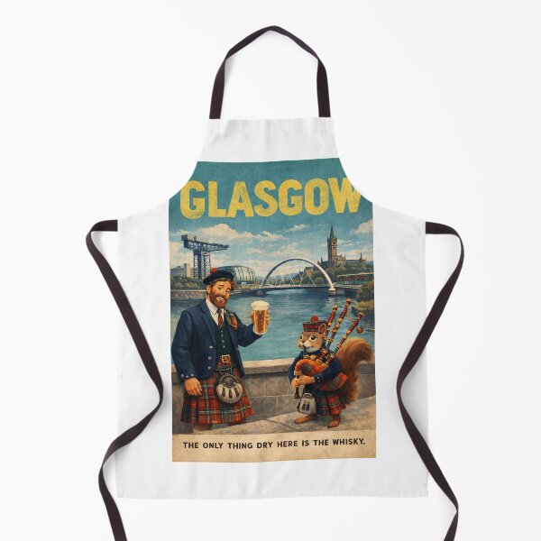 Item preview, Glasgow Scotland Clyde River with Finnieston Crane and Glasgow Cathedral designed and sold by Aryabek.