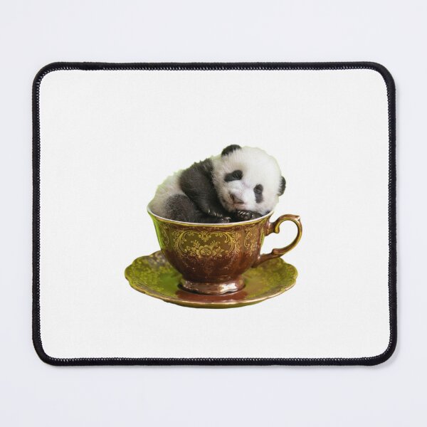 Item preview, Panda teacup teapot saucer cute kawaii adorable baby animals pet birthday christmas designed and sold by CheeseBlueprint.
