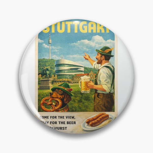 Item preview, Stuttgart Baden Württemberg Mercedes Benz Museum and Fernsehturm Skyline designed and sold by Aryabek.