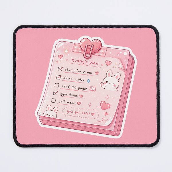 Item preview, Cute Bunny To-Do List Sticker designed and sold by Christiana-Art.