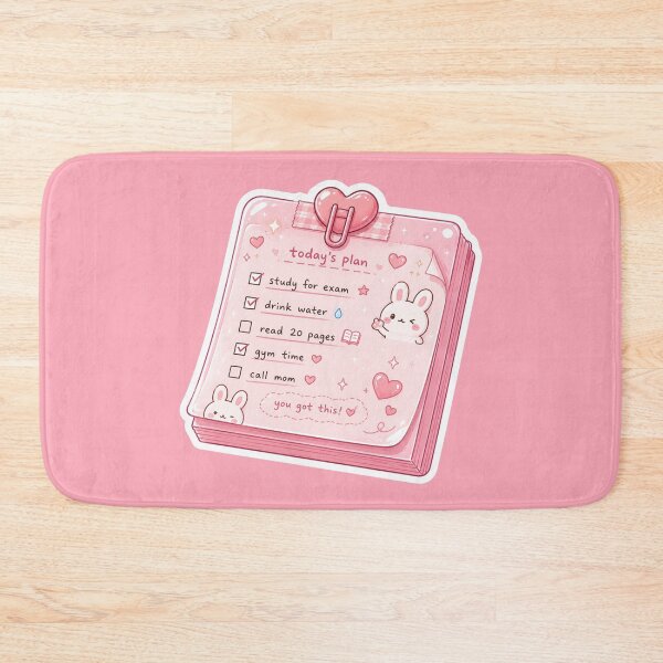 Item preview, Cute Bunny To-Do List Sticker designed and sold by Christiana-Art.
