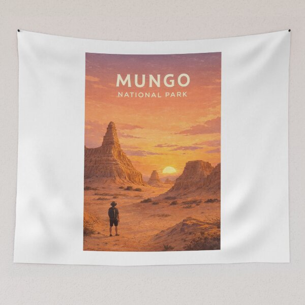 Item preview, Mungo National Park New South Wales Walls of China Desert Landscape designed and sold by Aryabek.