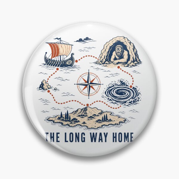 Item preview, The Long Way Home Odyssey Map designed and sold by Lolik Designs.
