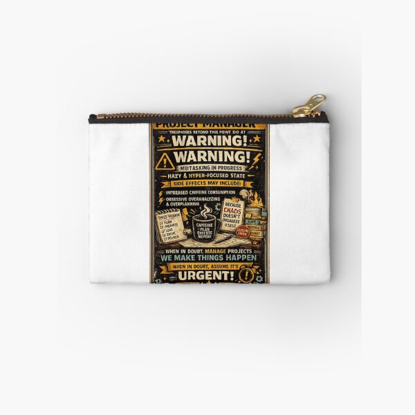 Item preview, Warning Project Manager Funny Office Humor  designed and sold by Eng-Art.