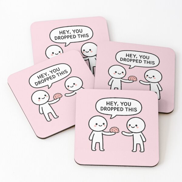 Item preview, Hey You Dropped This Brain Sticker designed and sold by MonkiFlipp.