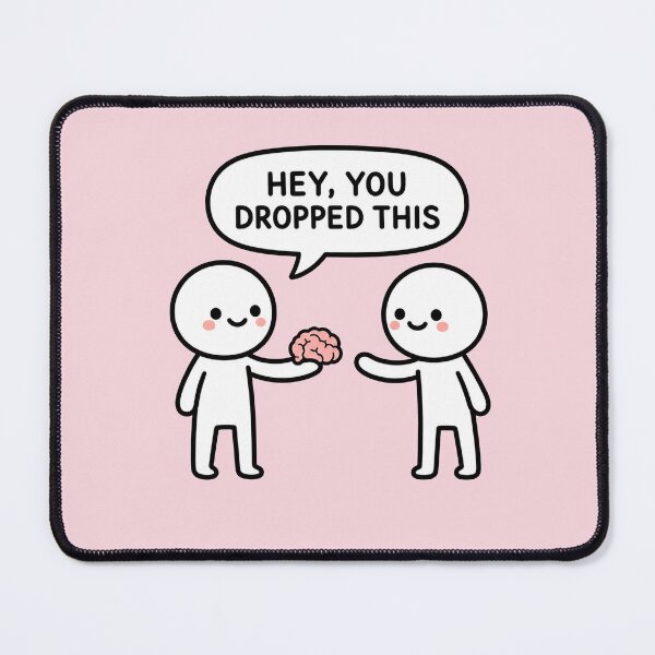 Item preview, Hey You Dropped This Brain Sticker designed and sold by MonkiFlipp.