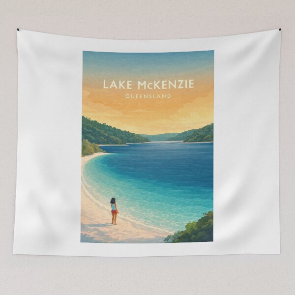 Item preview, Lake McKenzie Fraser Island Queensland Crystal Clear Sand Lake designed and sold by Aryabek.