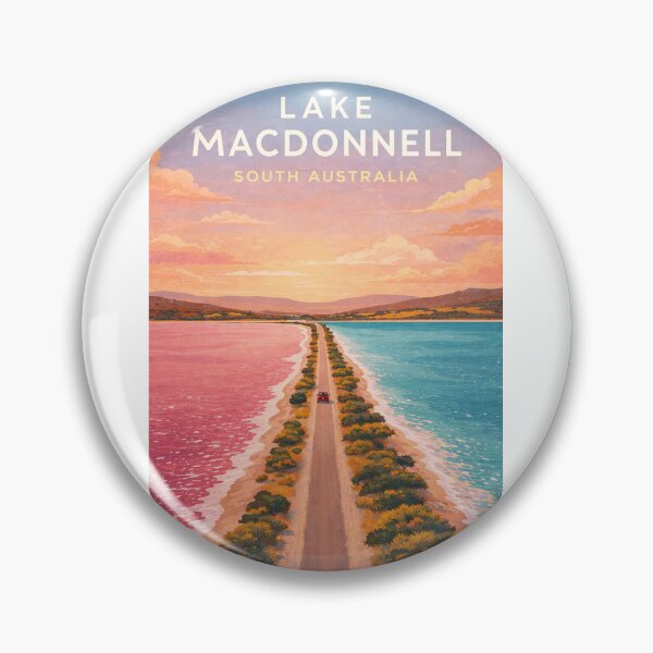 Item preview, Lake MacDonnell Eyre Peninsula South Australia Pink Salt Lake Coastline designed and sold by Aryabek.
