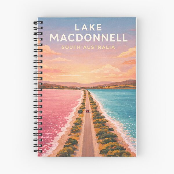 Item preview, Lake MacDonnell Eyre Peninsula South Australia Pink Salt Lake Coastline designed and sold by Aryabek.