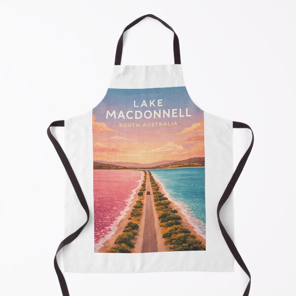 Item preview, Lake MacDonnell Eyre Peninsula South Australia Pink Salt Lake Coastline designed and sold by Aryabek.