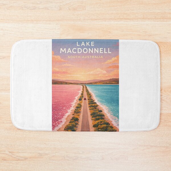 Item preview, Lake MacDonnell Eyre Peninsula South Australia Pink Salt Lake Coastline designed and sold by Aryabek.