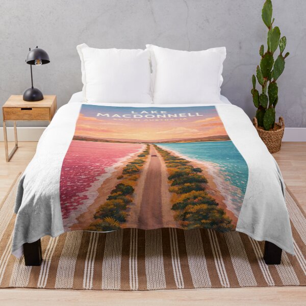 Item preview, Lake MacDonnell Eyre Peninsula South Australia Pink Salt Lake Coastline designed and sold by Aryabek.