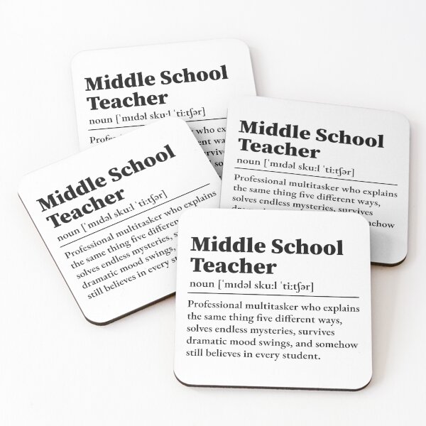 Item preview, Middle School Teacher Definition  designed and sold by LounisArt.