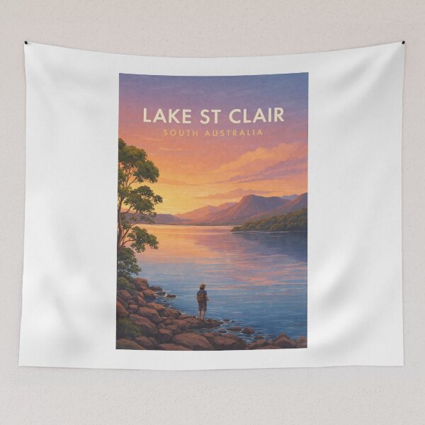 Item preview, Lake St Clair Tasmania Alpine Wilderness Reflection Landscape designed and sold by Aryabek.