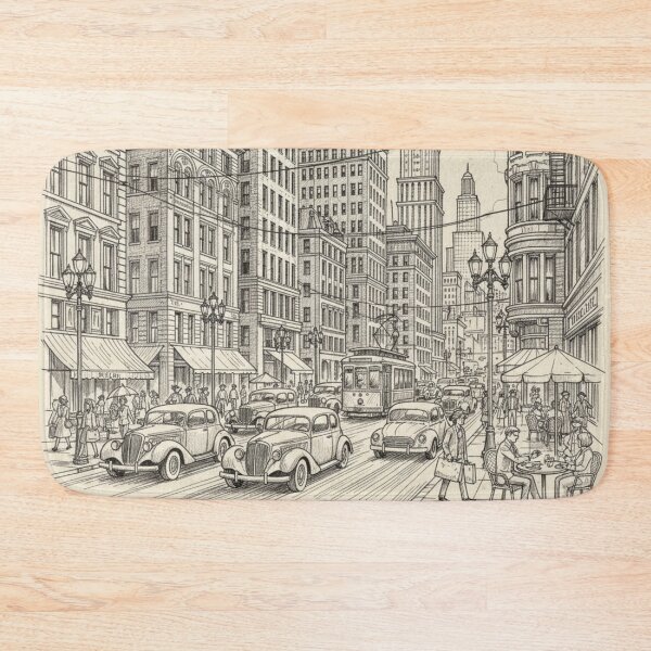 Item preview, Vintage city designed and sold by AnonimusDesigns.