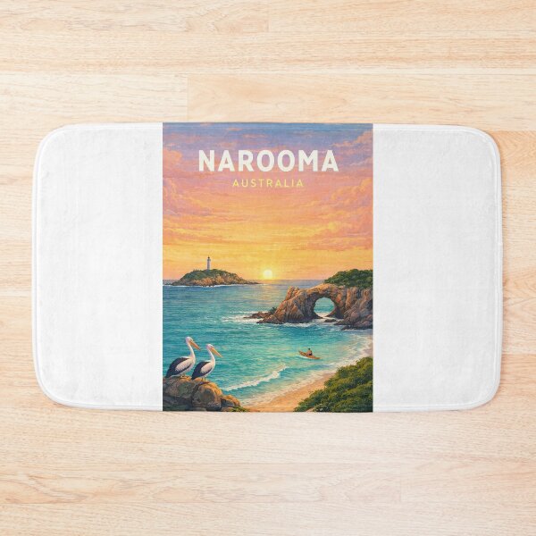 Item preview, Narooma New South Wales Sapphire Coast Lighthouse and Coastal Rocks designed and sold by Aryabek.
