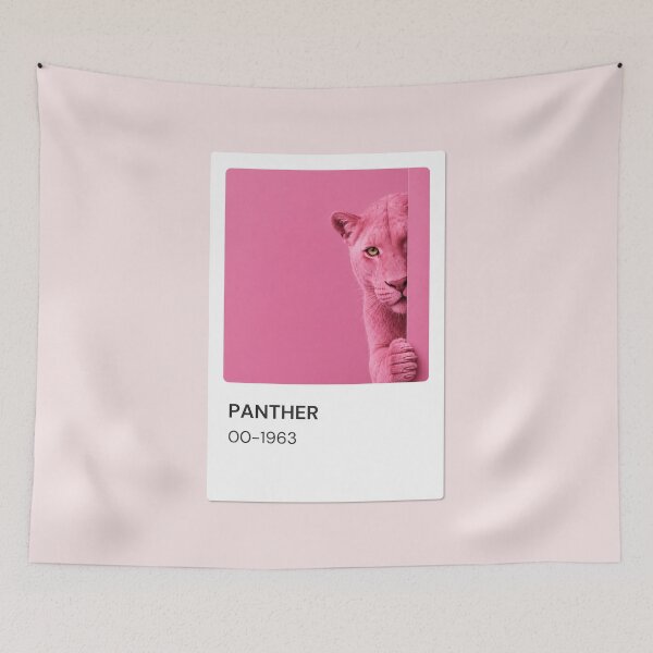 Item preview, Pantone Panther  | Minimalist Pop Art Pink Print designed and sold by MakitoDesign.