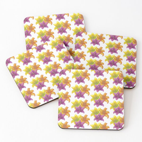 Item preview, Colorful lily blossoms designed and sold by Sandra  Steinke.
