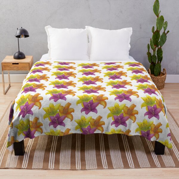 Item preview, Colorful lily blossoms designed and sold by Sandra Steinke.