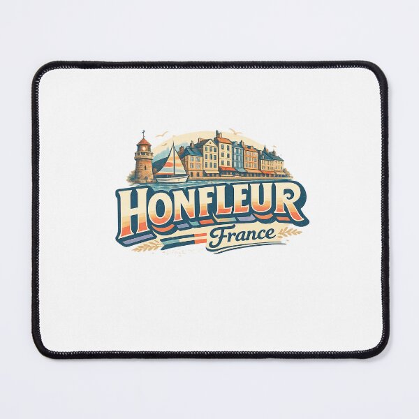 Item preview, Honfleur Normandy France Historic Harbor and Lighthouse Waterfront designed and sold by Aryabek.