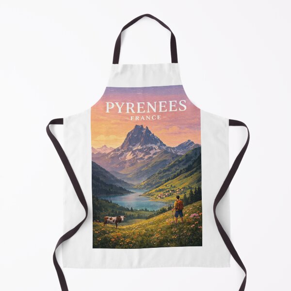 Item preview, Pyrenees France Alpine Peaks Valley and Mountain Scenery designed and sold by Aryabek.