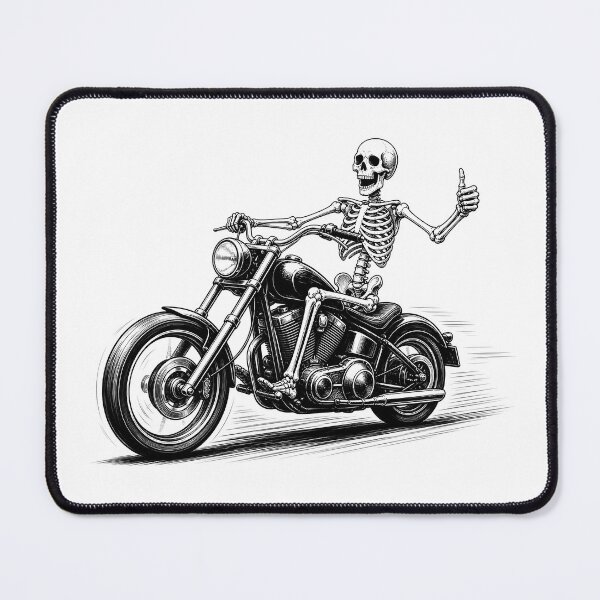 Item preview, Skeleton Biker Halloween T-Shirt | Skull Riding Chopper Motorcycle | Vintage Motorcycle Rider | Spooky Biker Gift designed and sold by emiliacreations.
