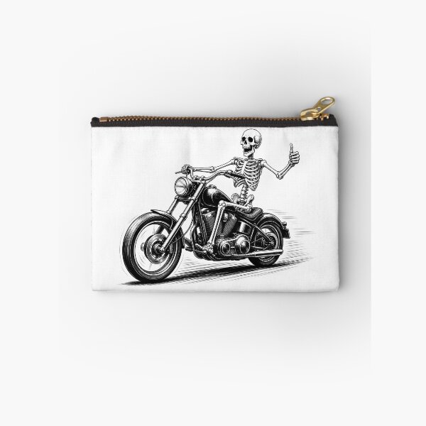 Item preview, Skeleton Biker Halloween T-Shirt | Skull Riding Chopper Motorcycle | Vintage Motorcycle Rider | Spooky Biker Gift designed and sold by emiliacreations.