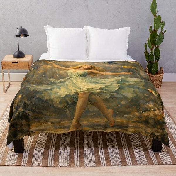 Item preview, Dancer Surrounded by Colorful Birds designed and sold by cuprum.