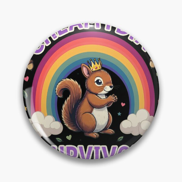Item preview, Funny Squirrel Survivor Rainbow Cute  designed and sold by ALYGADesign.