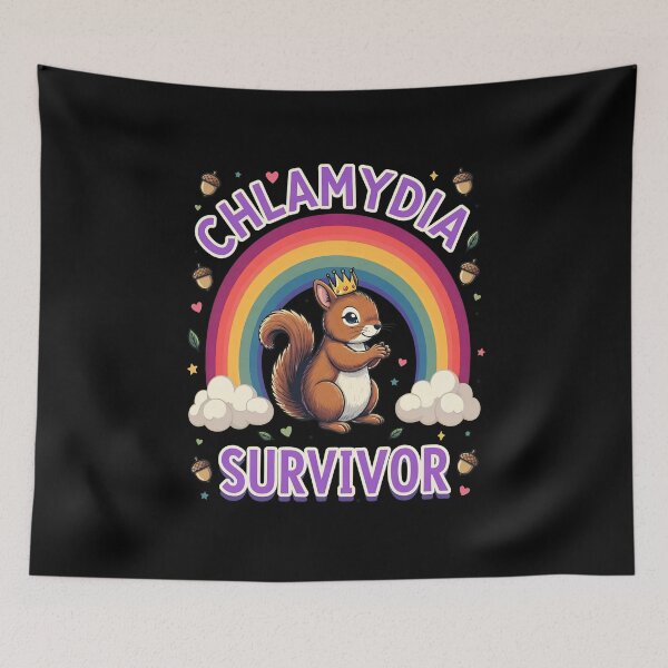 Item preview, Funny Squirrel Survivor Rainbow Cute  designed and sold by ALYGADesign.