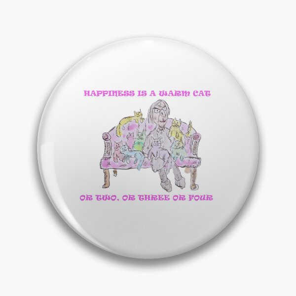 Item preview, Happiness is a warm cat designed and sold by Inky Fingers Illustrations.