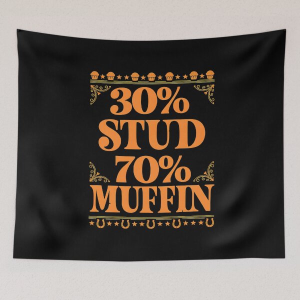 Item preview, Funny Stud Muffin Percentage Humor  designed and sold by ALYGADesign.