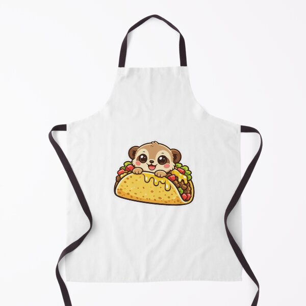 Item preview, Cute Meerkat Taco - Kawaii Desert Animal Snack Sticker designed and sold by AuraArtistica.