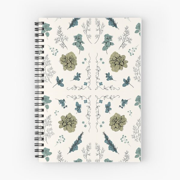 Item preview, Botanical Herb Garden Pattern with Vintage Vine Border designed and sold by NuvoraNest.