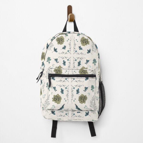 Item preview, Botanical Herb Garden Pattern with Vintage Vine Border designed and sold by NuvoraNest.