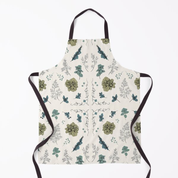 Item preview, Botanical Herb Garden Pattern with Vintage Vine Border designed and sold by NuvoraNest.