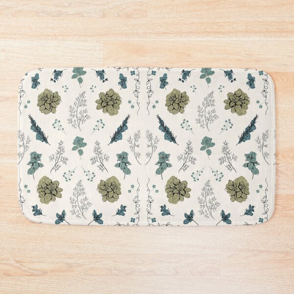 Item preview, Botanical Herb Garden Pattern with Vintage Vine Border designed and sold by NuvoraNest.