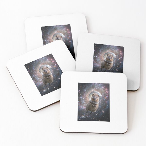Item preview, Quokka astronaut Galaxy Birthday Party Hat Happy Balloons designed and sold by CheeseBlueprint.