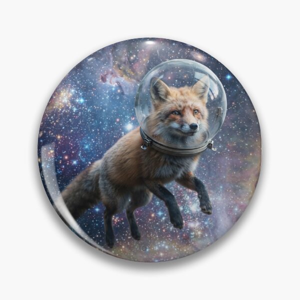 Item preview, Fox astronaut Galaxy Birthday Party Hat Happy Balloons designed and sold by CheeseBlueprint.