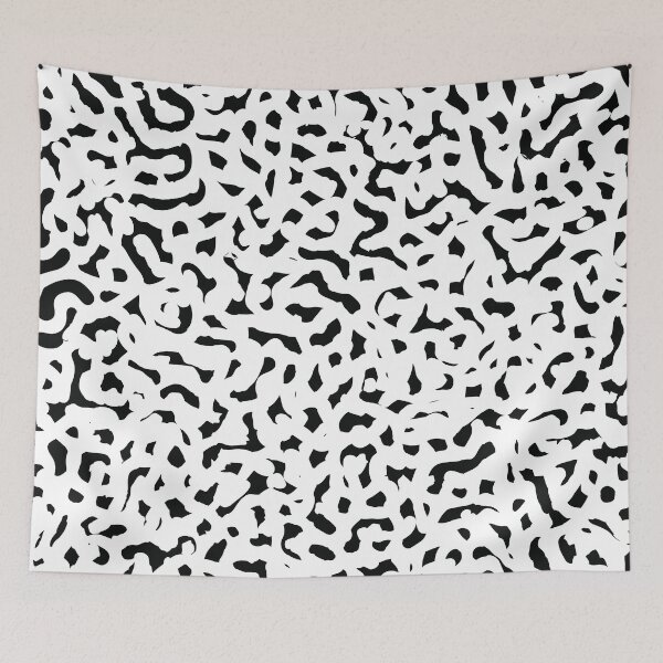 Item preview, Black and White Turing Pattern Abstract Illustration designed and sold by BetweenForms.