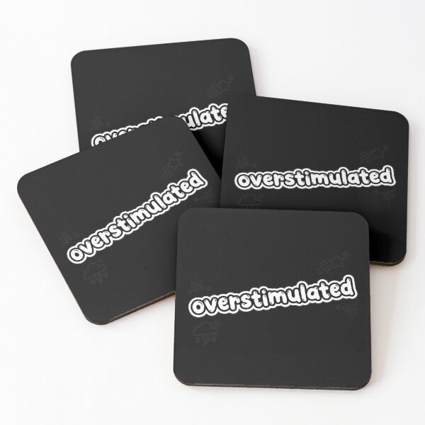 Item preview, Overstimulated Text With Sparkle Minimalist  designed and sold by ALYGADesign.
