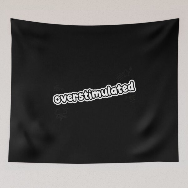Item preview, Overstimulated Text With Sparkle Minimalist  designed and sold by ALYGADesign.