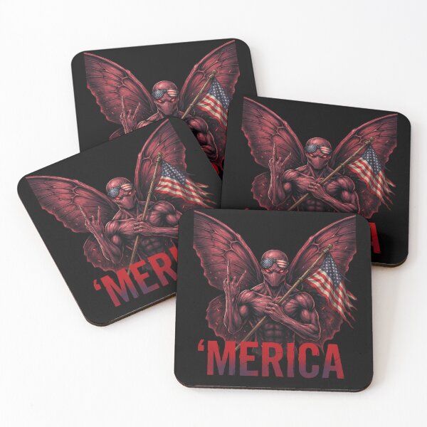 Item preview, : 'Merica Mothman Patriotic Tee designed and sold by DarylWelsh2024.